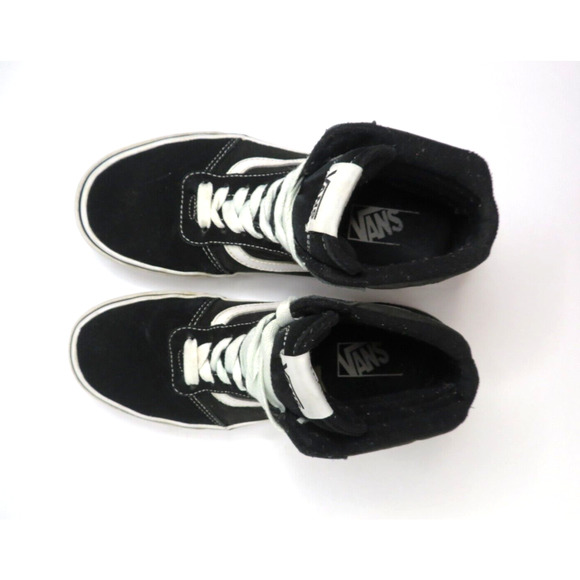 Vans Old Skool SK8-Hi Men's Black White Canvas Shoes Mid Top Sneakers - Size 7.5 - Picture 5 of 9